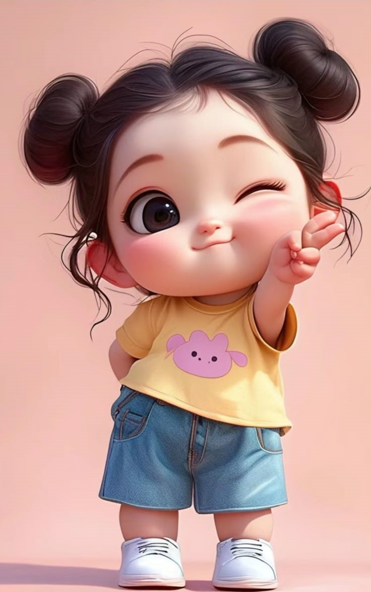Beautiful Cartoon Girl Dp