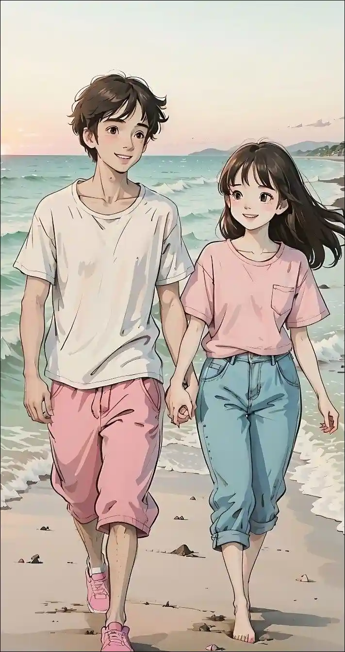 Cute Couple Anime Dp