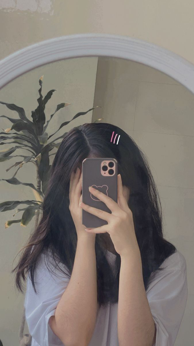 Profile Hidden Face Mirror Selfie Profile Hidden Face Mirror Selfie