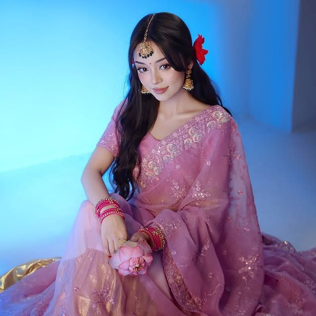 beautiful girl in saree