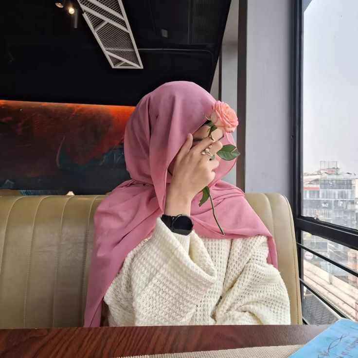 trendy hidden face dp for girls