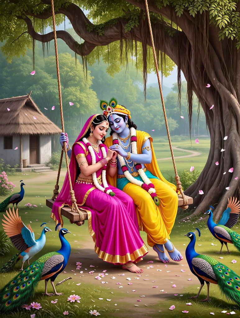Radha Krishna Beautiful Image