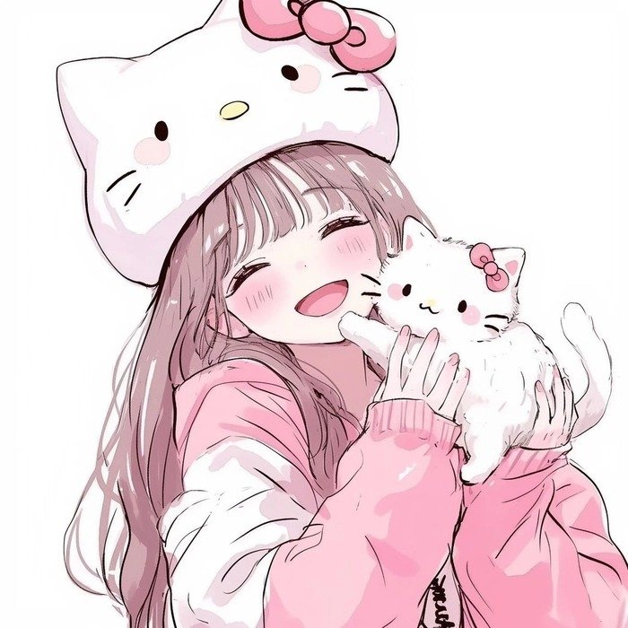 Cat Girl Pink Pfp Cat Girl Pink Pfp