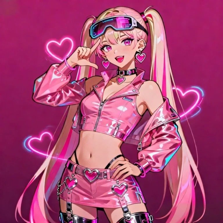 Pink anime pfp Pink anime pfp